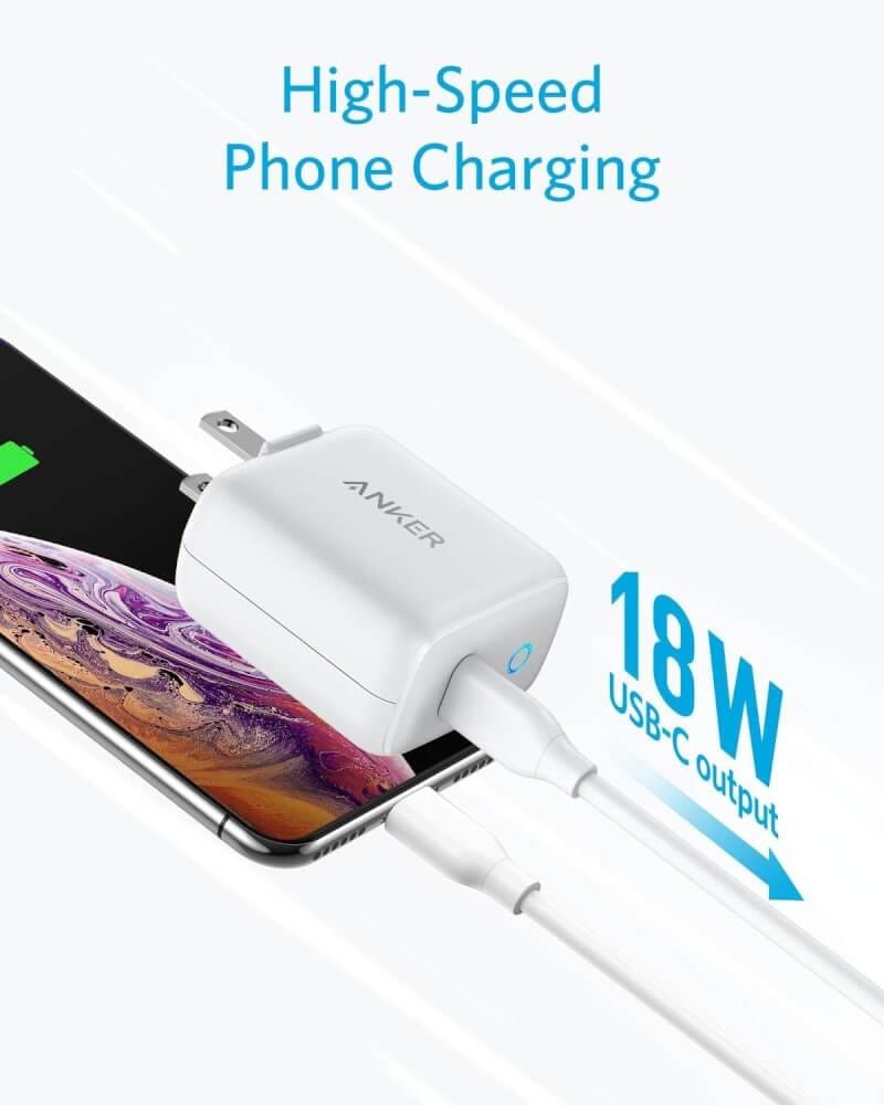 หัวชาร์จเร็ว 18W USB-C Anker PowerPort PD 1 สีเทา - AK127 _1
